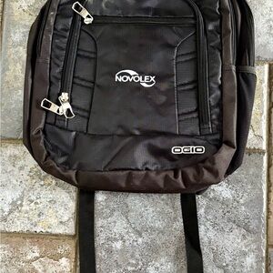 Ogio Brand New Laptop Backpack Novolox Embroidered Logo Black 17 x 12. NWT